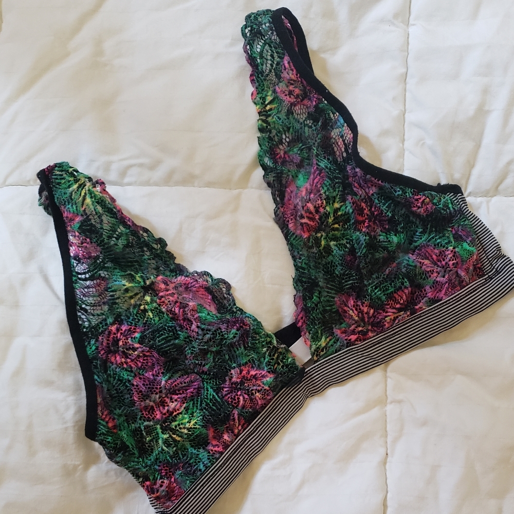 Floral lace bralette